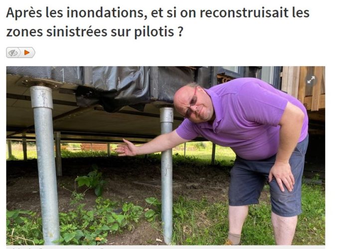 Promactif Groupe : New : After the floods : could we not rebuild on stilts the devastated areas? – article from the rtbf – july 26, 2021