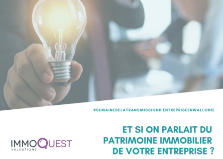 Promactif Groupe : Actualité : Et si on parlait du patrimoine immobilier de votre entreprise ? // Semaine de la transmission d’entreprise en wallonie